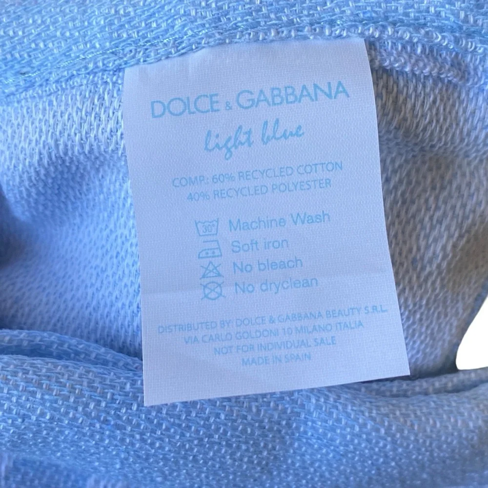 Dolce&Gabbana Light blue large beach towel -New in box